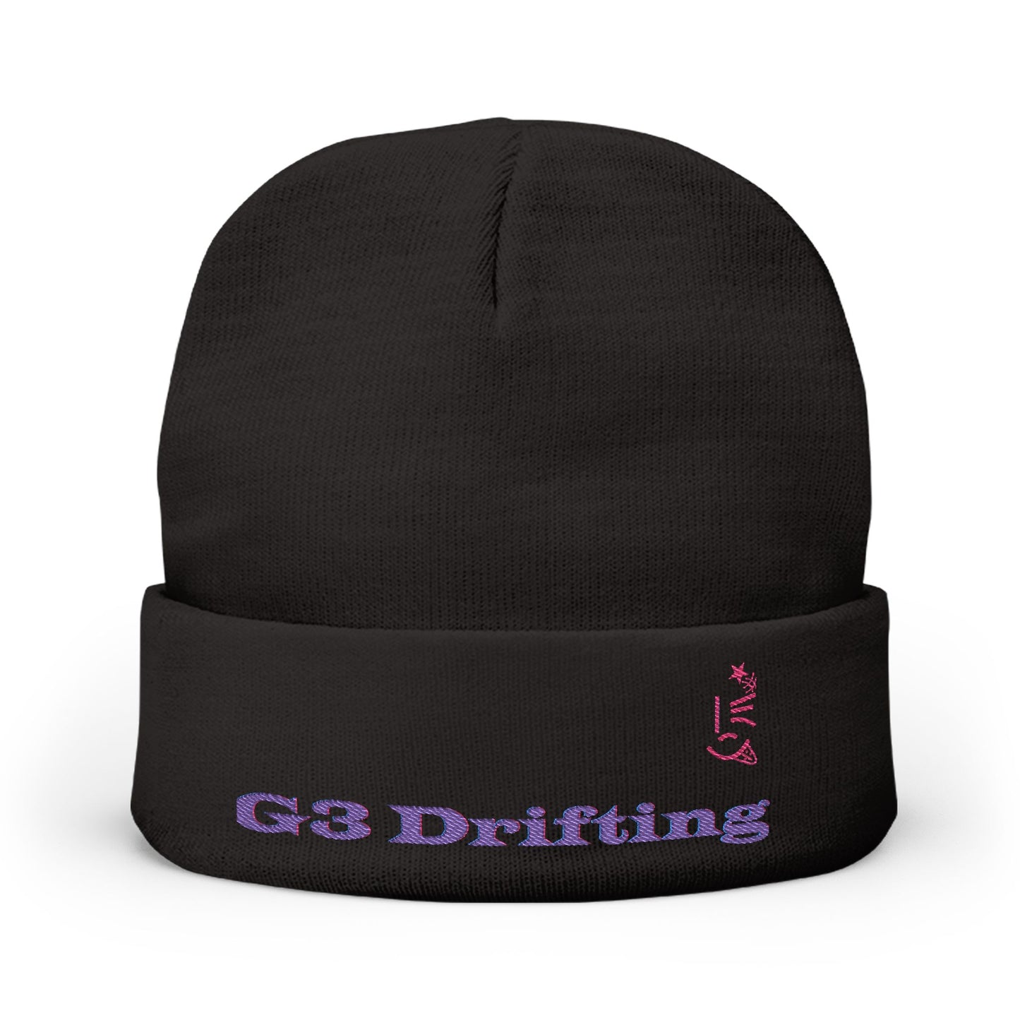 Stylish Embroidered Knit Beanie for Winter, Cozy Hat for Drifting Lovers, Great Gift for Outdoor Adventures, Fall-Winter Fashion