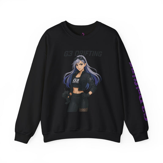 "G3 Drifting 'Track Queen' Crewneck – Anime Drifiting Edition"