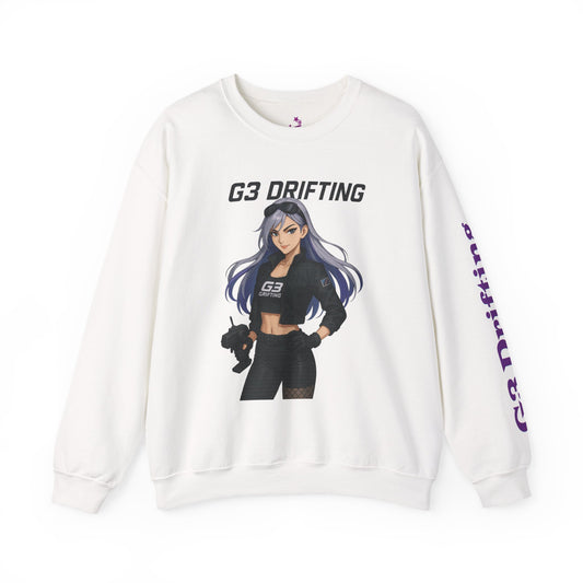 "G3 Drifting 'Track Queen' Crewneck – Anime Drifiting Edition"