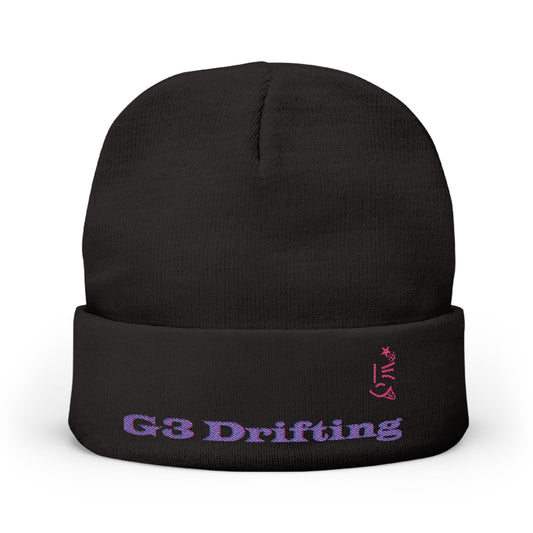 Stylish Embroidered Knit Beanie for Winter, Cozy Hat for Drifting Lovers, Great Gift for Outdoor Adventures, Fall-Winter Fashion
