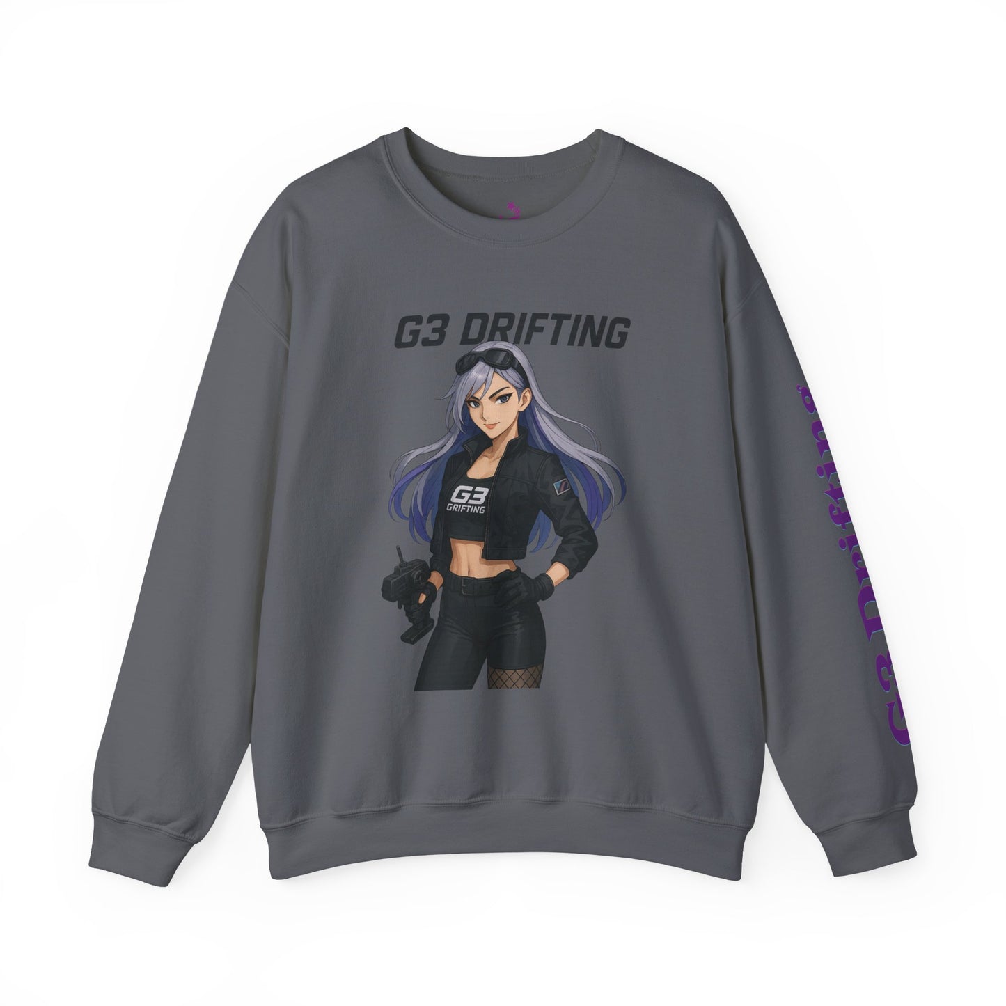"G3 Drifting 'Track Queen' Crewneck – Anime Drifiting Edition"